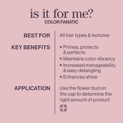 Color Fanatic Multi-Tasking Leave-In Spray: 21-Benefit Heat Protectant and Detangler